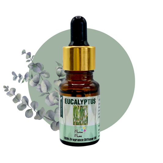 Mosa More Eucalyptus Globulus Leaf 100% Natural Oil for Diffuser Organic, non-toxic, vegan, and cruelty-free 10ml