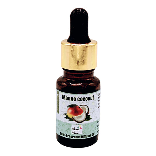 Mosa More Mango Coconut Fine Fragrance Oil Aromatherapy for Diffuser Premium Grade Fragrance Oil, Happiness and Relaxation, Home Scents-10ml