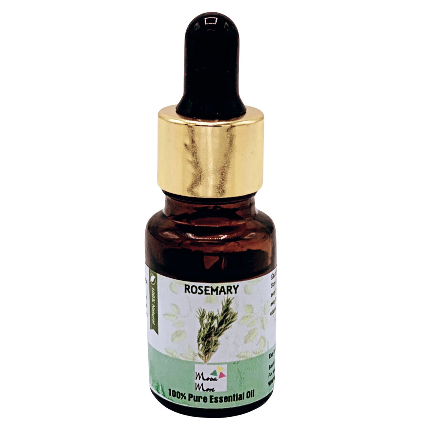 Mosa More Rosemary Essential Oil for Focus, Diffuse for Sinus, Congestion- Therapeutic Grade -10ml