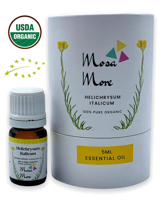 Helichrysum Italicum Essential Oil 5ML - USDA Organic - 100% Pure, Aromatherapy Oil