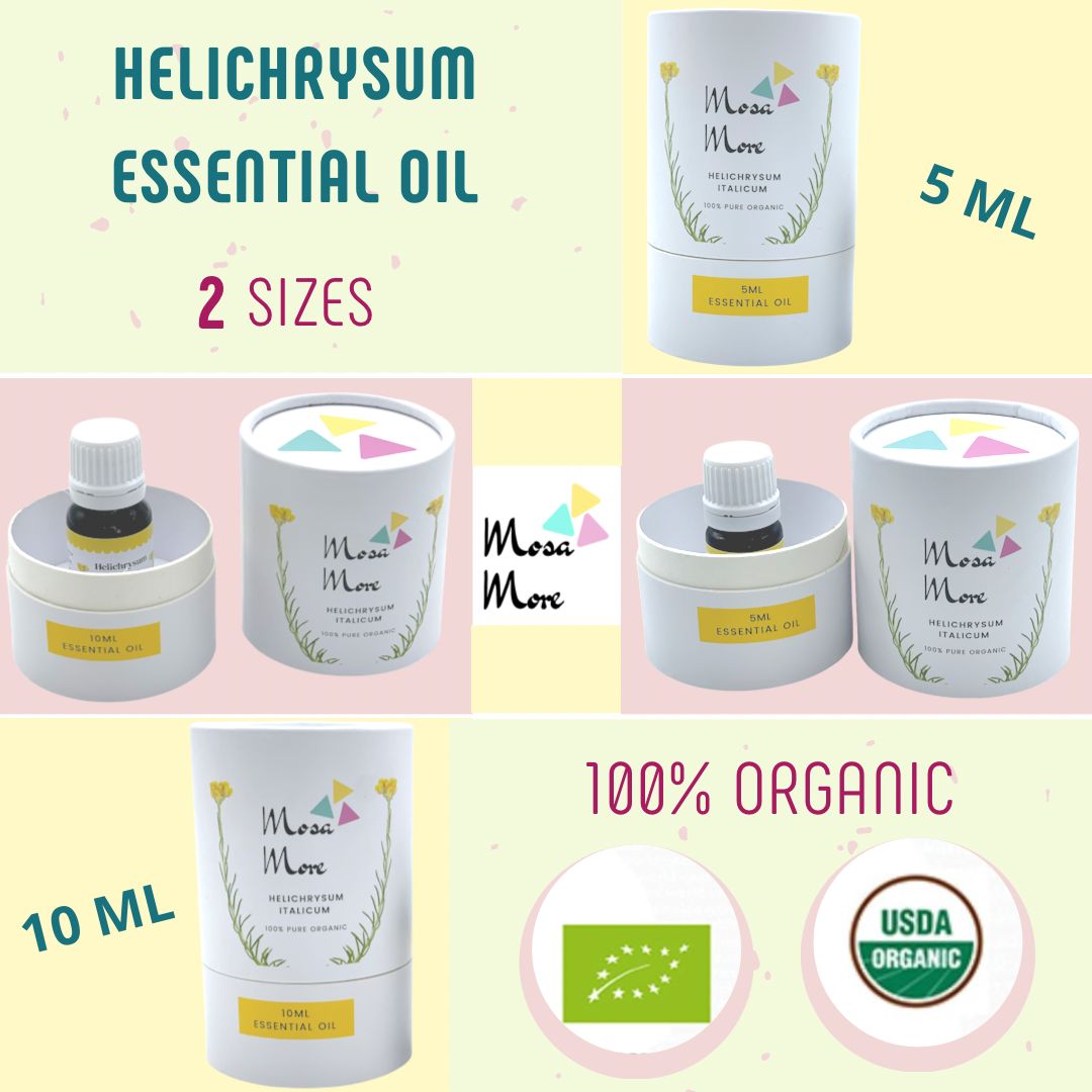 Helichrysum Italicum Essential Oil 10ML - USDA Organic - 100% Pure, Aromatherapy oil